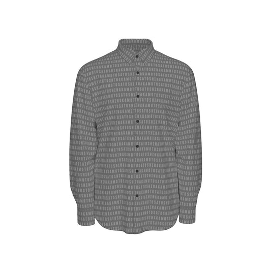 Satoshi Nakamoto Fine Print Men's Long Sleeve Shirt