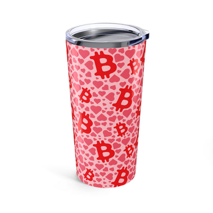 Itty Bitties Bitcoin and Hearts Tumbler 20oz