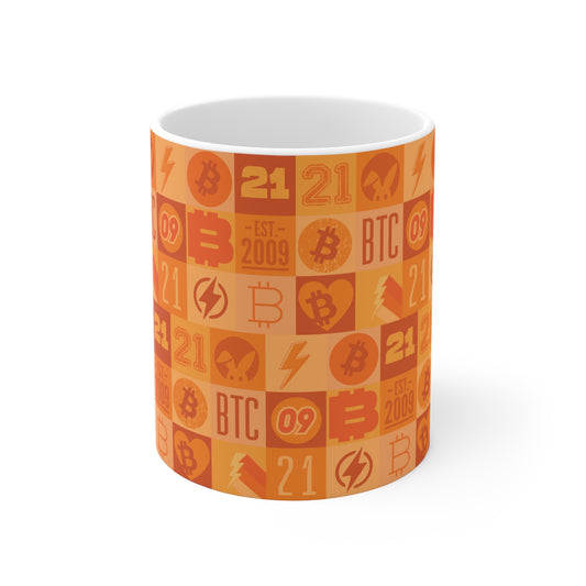 Orange Bitcoin Journey Mug 11oz