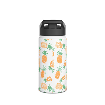 Bitcoin Pineapples Stainless Steel Water Bottle