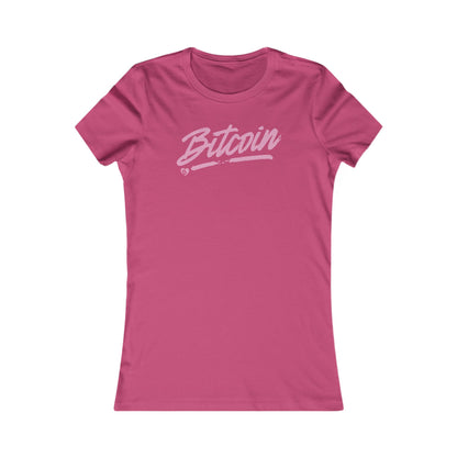 Bitcoin Spotlight Slim Fit Women's T-Shirt