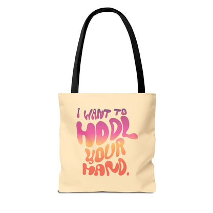 'I Want To HODL Your Hand' AOP Tote Bag