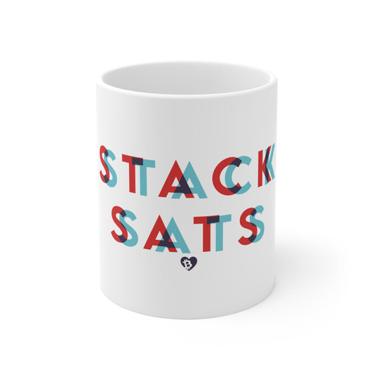3D Glasses Stack Sats Mug 11oz