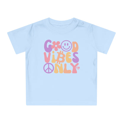 Good Vibes Only Organic Cotton Baby T-Shirt