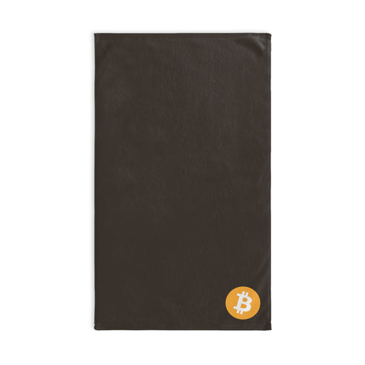 AirBTC Bitcoin Symbol on Slate Hand Towel