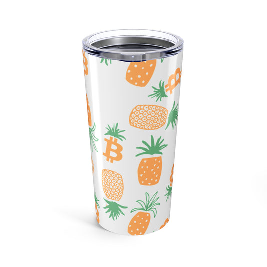 Bitcoin Pineapple Tumbler 20oz