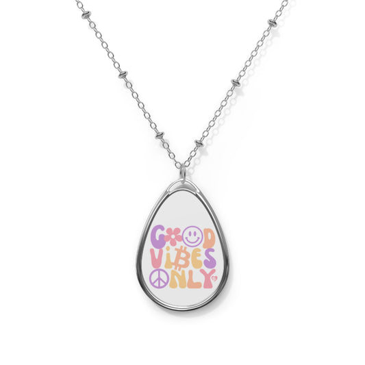 Good Vibes Only Bitcoin Necklace