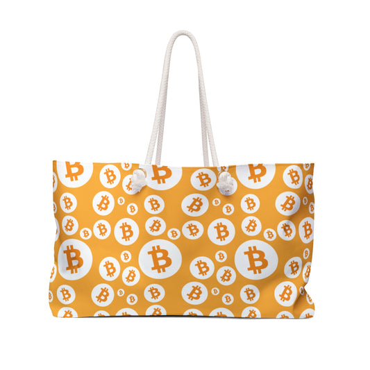 Bitcoin Symbols Weekender Bag