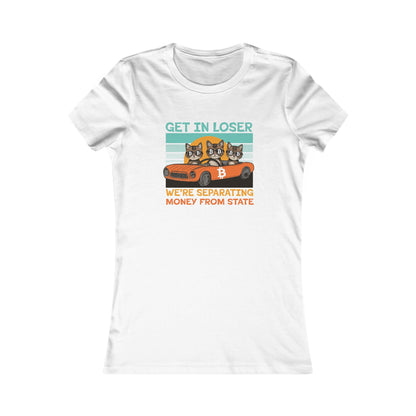 Get in Loser Bitcoin Cats Slim Fit T-Shirt