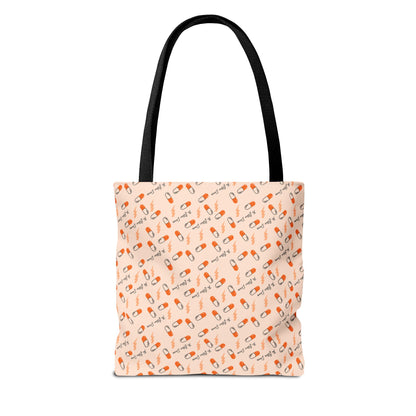 Orange Pill Tote Bag