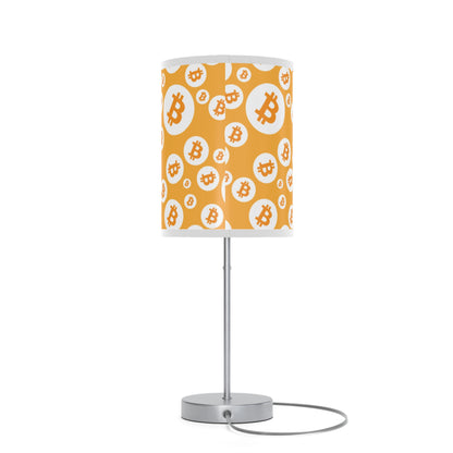 Bitcoin Symbols Polkadot Lamp on a Stand, US|CA plug
