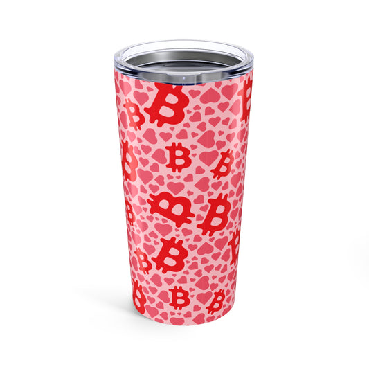 Itty Bitties Bitcoin and Hearts Tumbler 20oz
