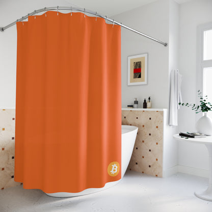 AirBTC Bitcoin Orange Shower Curtains