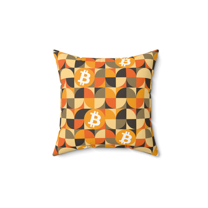 AirBTC Bitcoin GEO Square Pillow