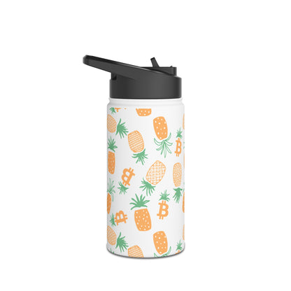 Bitcoin Pineapples Stainless Steel Water Bottle