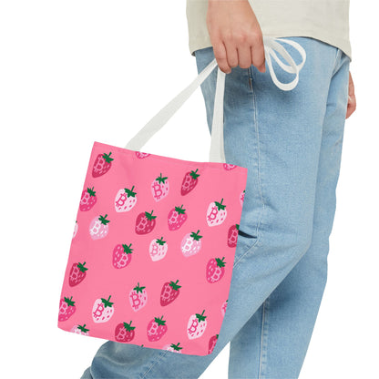 StrawBerry Bitcoin Tote Bag