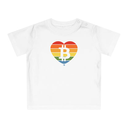 Bitcoin Rainbow OG Organic Cotton Baby T-Shirt