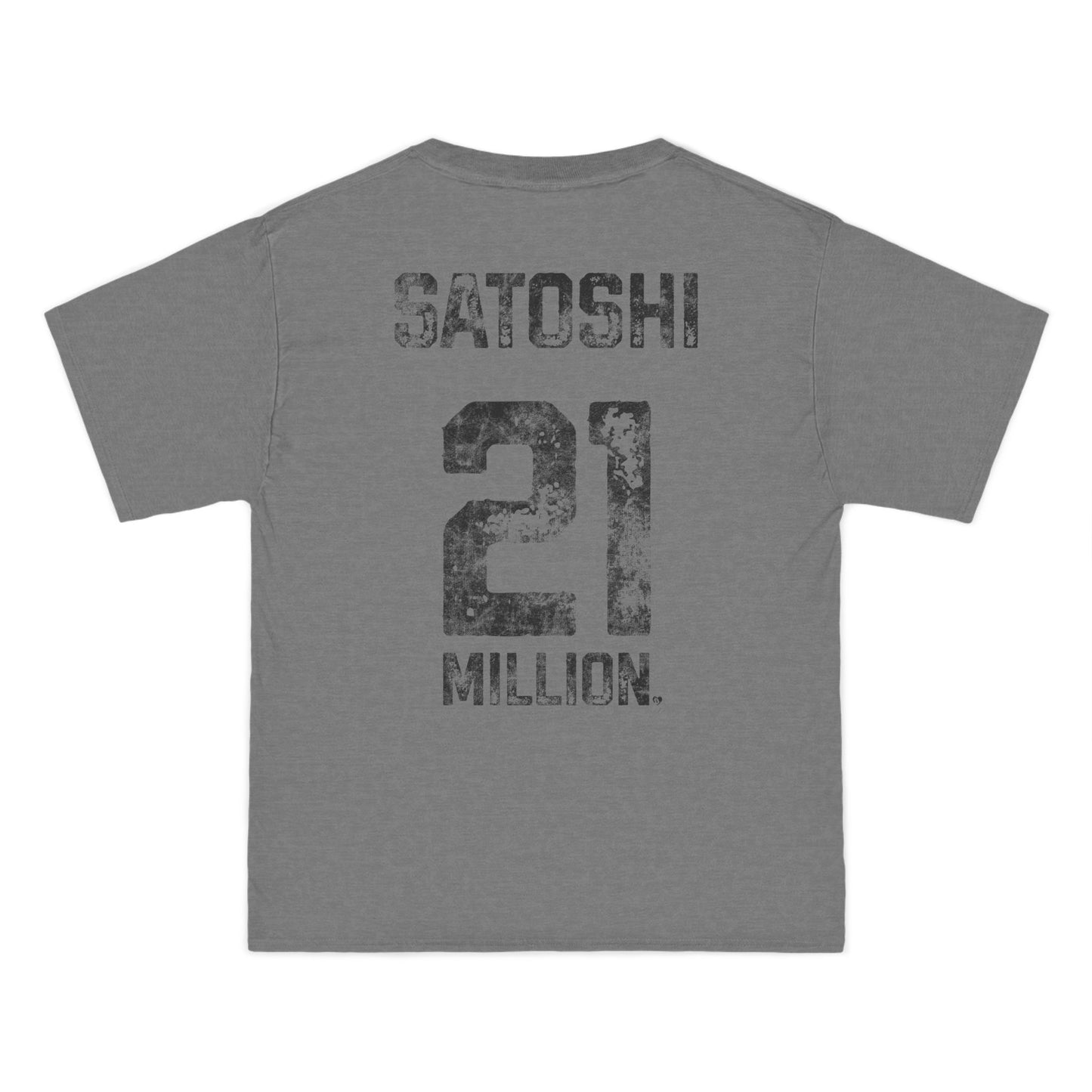 21 Million Team Satoshi Oversized Beefy T-Shirt