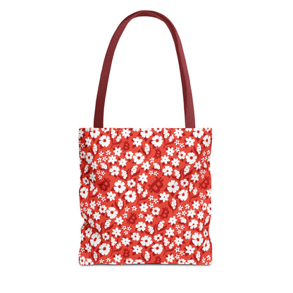 Red Romance Bitcoin Tote Bag