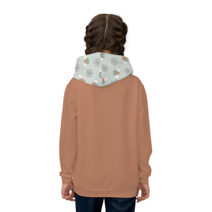 Fruity Flowers Strawberry Bitcoin Kid's Hoodie