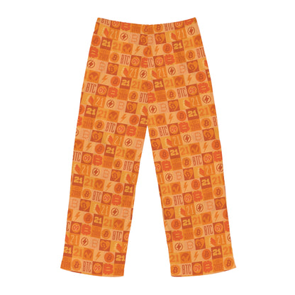 Orange Bitcoin Journey Men's Pyjama Pants