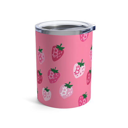StrawBerry Bitcoin Tumbler 10oz