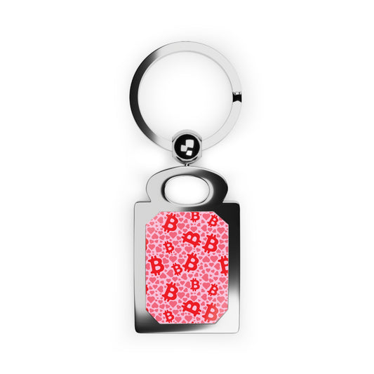 Itty Bitties Bitcoin and Hearts Keyring