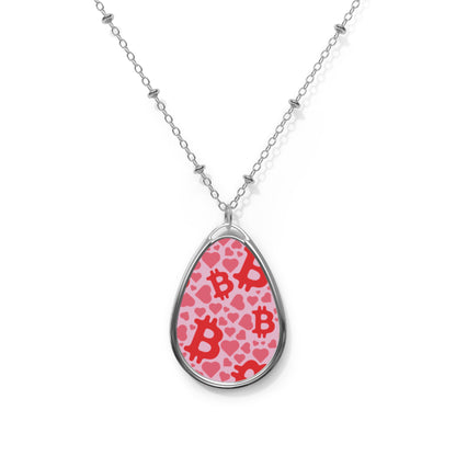 Itty Bitties Bitcoin and Hearts Necklace