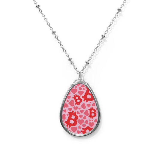 Itty Bitties Bitcoin and Hearts Necklace