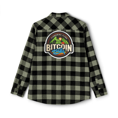 Bitcoin Alaska Unisex Flannel Long Sleeve Shirt