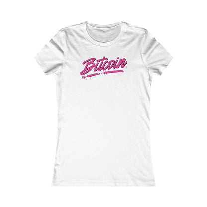 Bitcoin Spotlight Slim Fit Women's T-Shirt