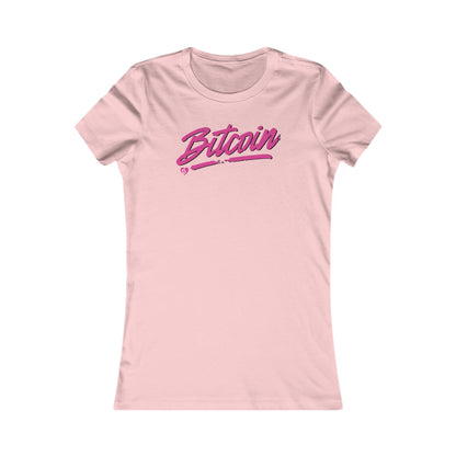 Bitcoin Spotlight Slim Fit Women's T-Shirt