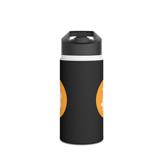Bitcoin 'Big B' Black Stainless Steel Water Bottle