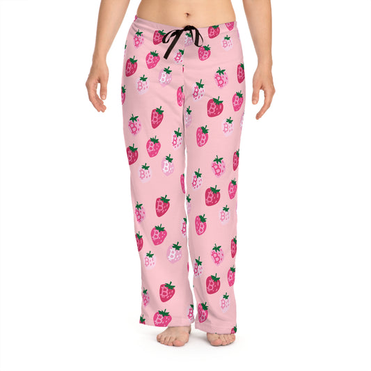 StrawBerry Bitcoin Women's Pyjama Pants