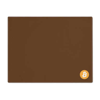 AirBTC Bitcoin Symbol on Chocolate Placemat, 1pc