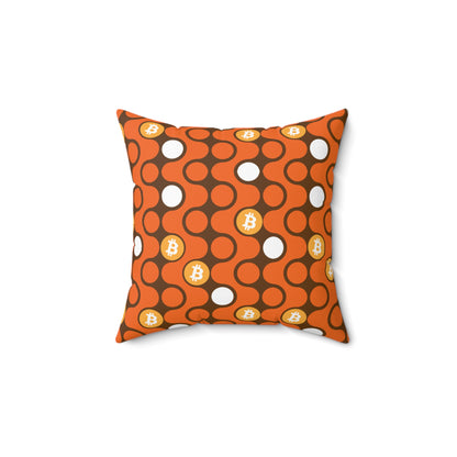 AirBTC Bitcoin Nanna Square Pillow