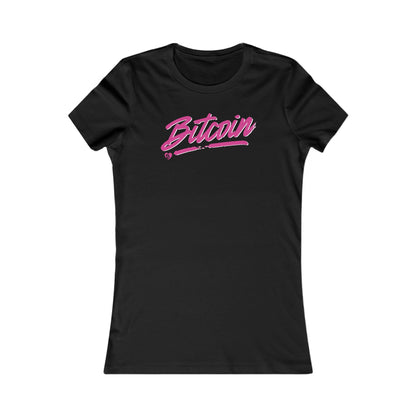 Bitcoin Spotlight Slim Fit Women's T-Shirt