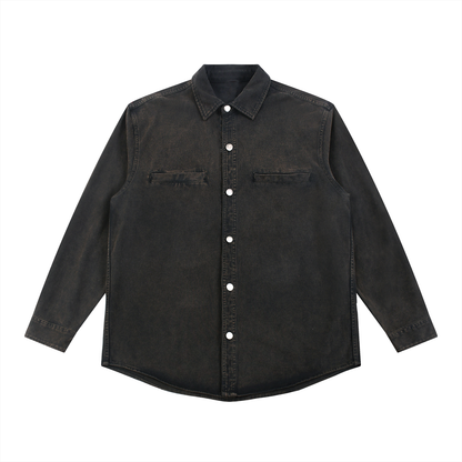 Don't Trust. Verify. Denim Vintage Washed Heavyweight Jacket