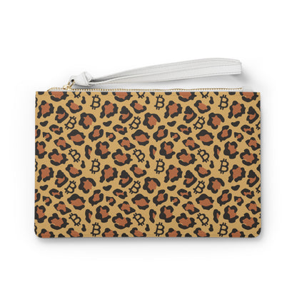 Leopard Print Bitcoin Clutch Bag