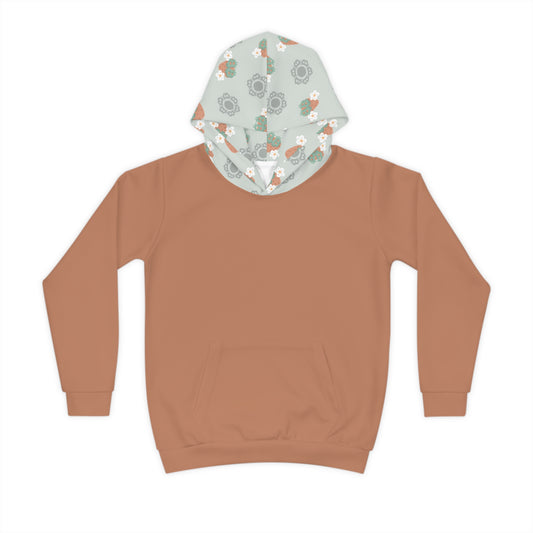 Fruity Flowers Strawberry Bitcoin Kid's Hoodie