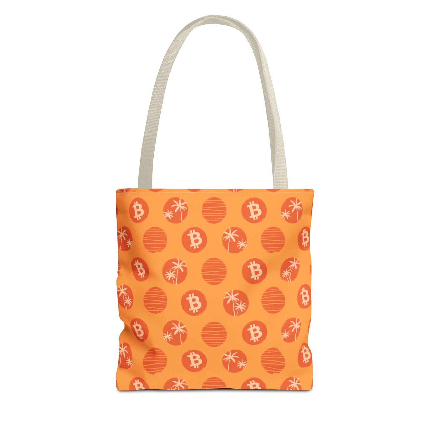 Tropical Orange Bitcoin Tote Bag