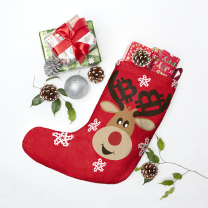 Bitcoin Rudolf Christmas Stocking