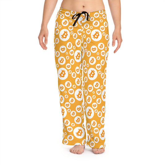 Bitcoin Symbol Polkadot Women's Pyjama Pants
