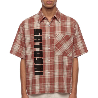 Satoshi Chunky Plaid Boxy Short Sleeve Shirt