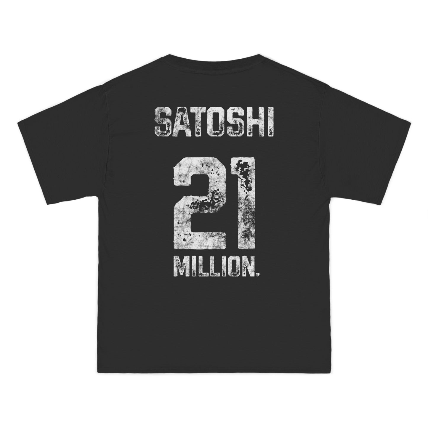 21 Million Team Satoshi Oversized Beefy T-Shirt