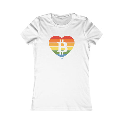 Bitcoin Rainbow OG Women's Slim Fit T-Shirt