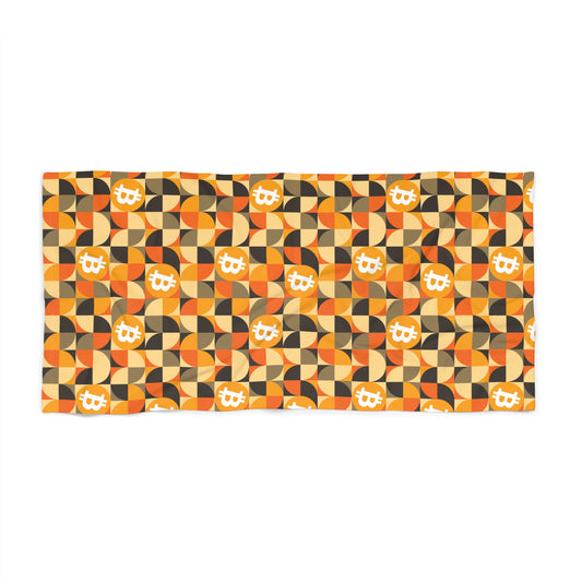 AirBTC Bitcoin Geo Full Size Towel