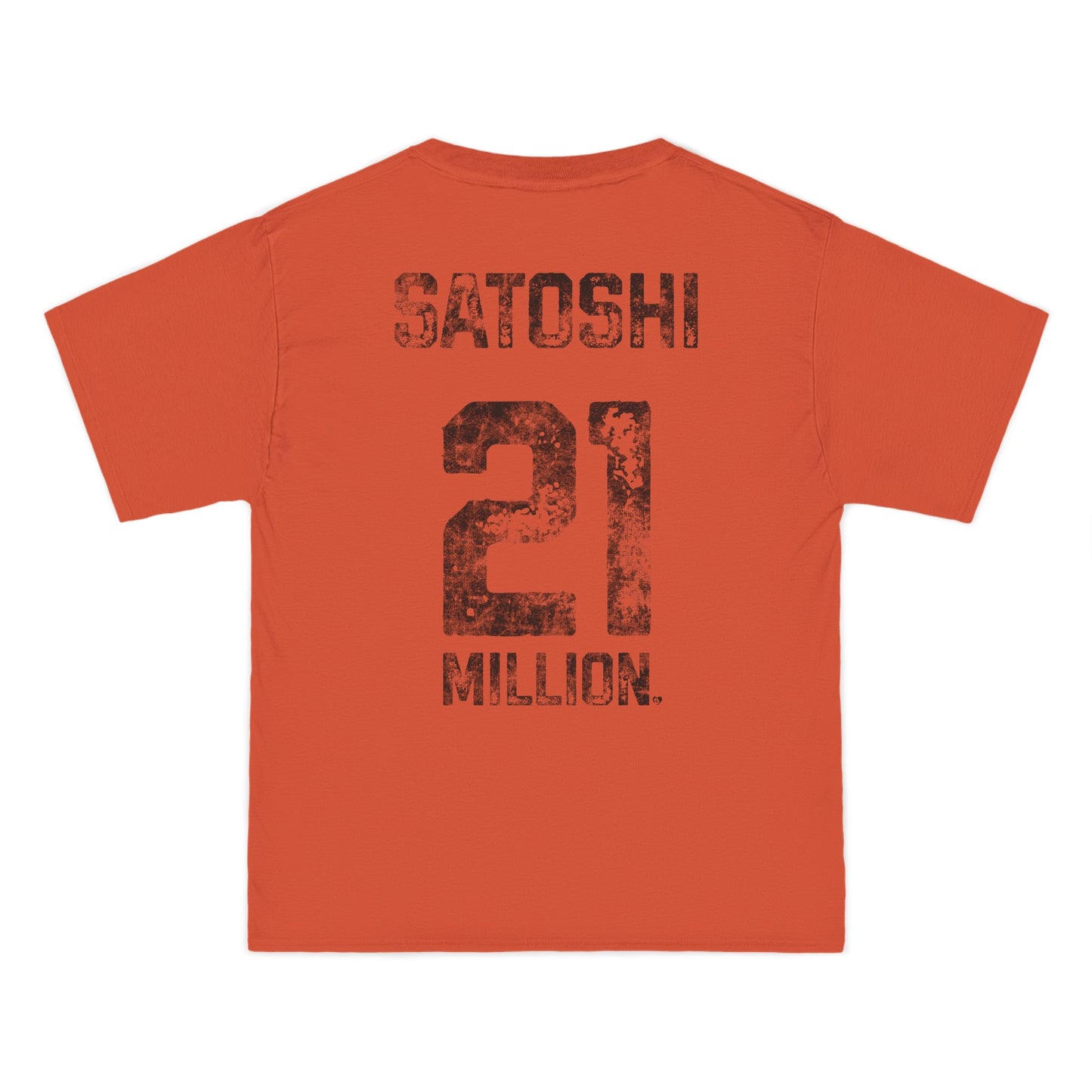 21 Million Team Satoshi Oversized Beefy T-Shirt