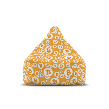 Bitcoin Symbols Polkadot Bean Bag Chair Cover