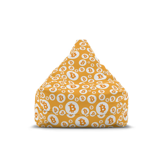 Bitcoin Symbols Polkadot Bean Bag Chair Cover